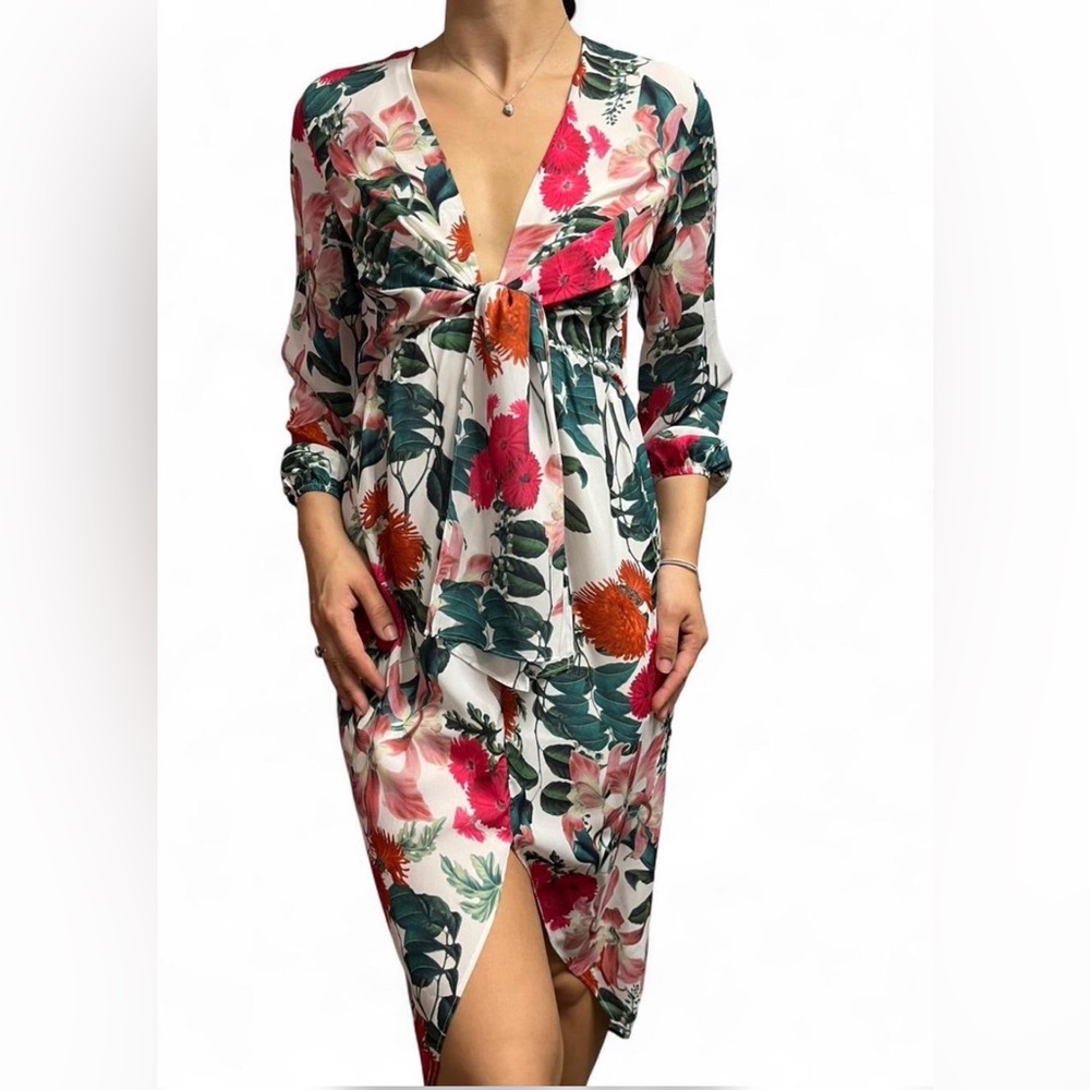 L'ATISTE  long sleeve Midi Dress S
